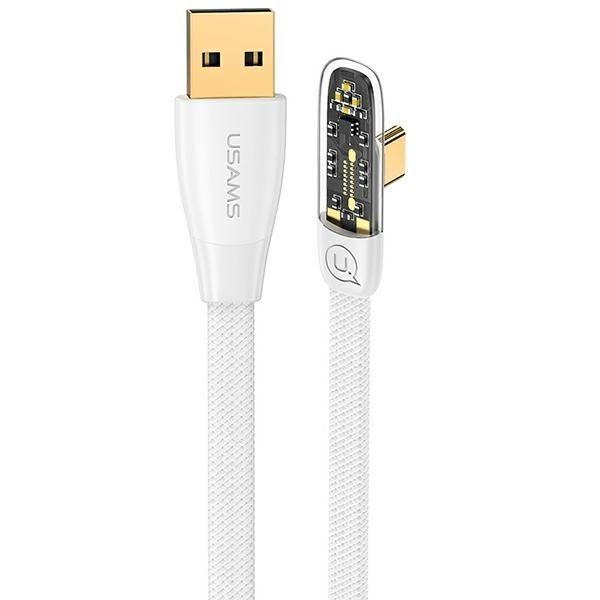 Kabel USB-C PD 6A 66W Fast Charging Iceflake Series 1,2m White - USAMS