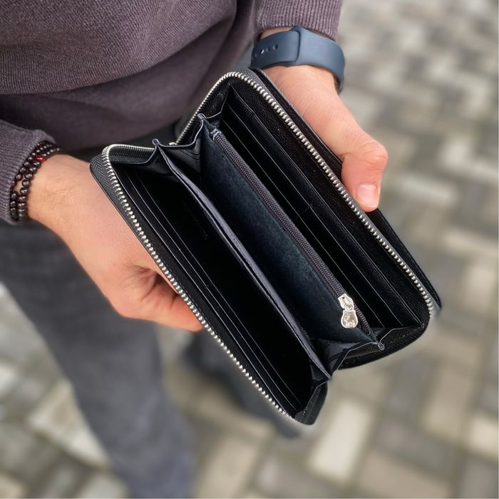 Чоловіче портмоне клатч гаманець натуральна шкіра AVERO