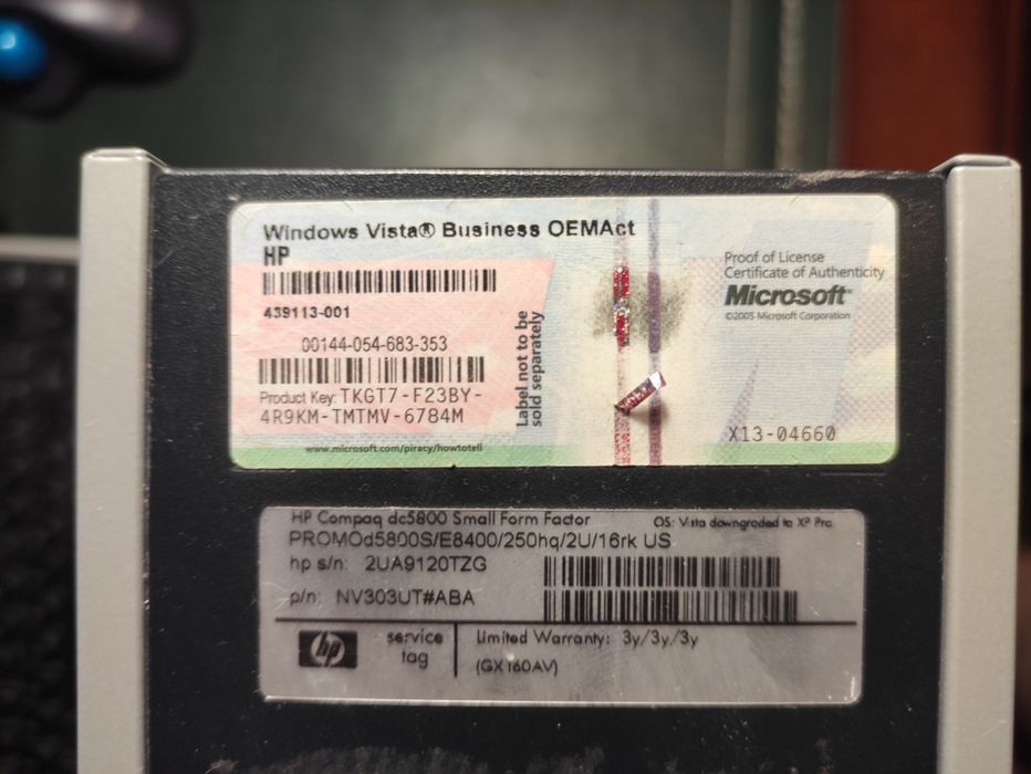 Продам недорогой и качественный системный блок  HP CompacDC5800 sff