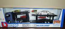 Bburago Street Fire Laweta Scania 770S Blue, skala 1:43 Burago.
