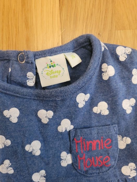 Śliczna letnia sukienka Disney Minnie Mouse 74 stan bdb