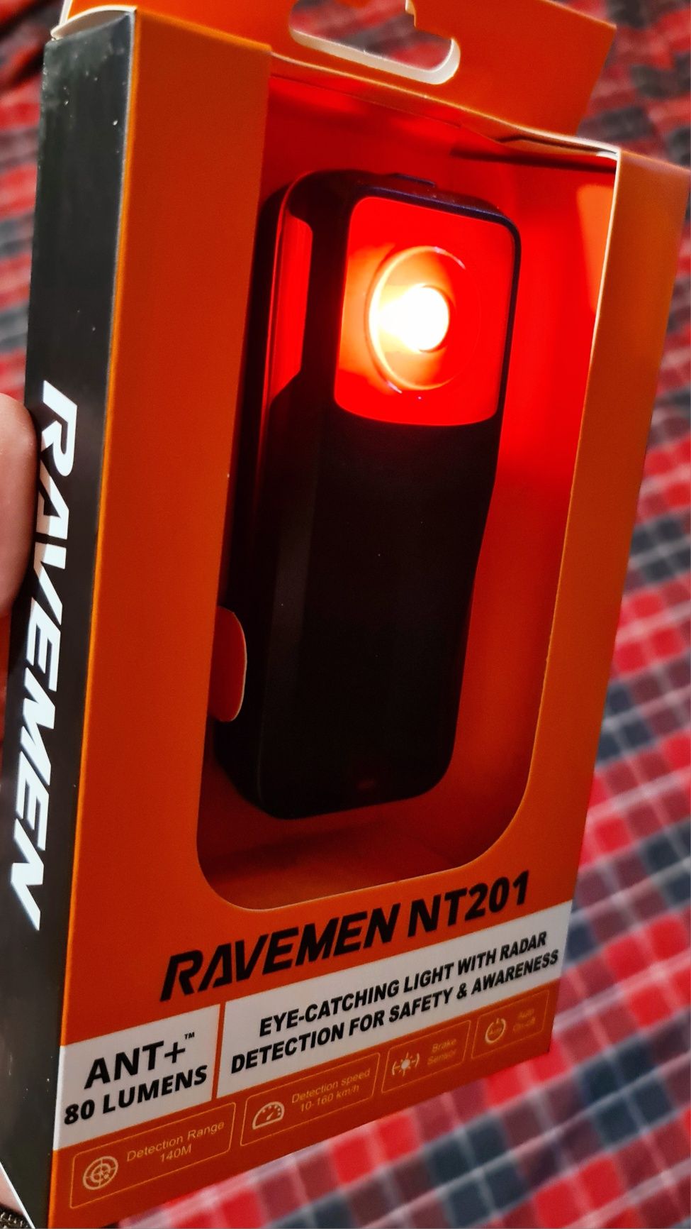 Радар заднього обзору Ravemen NT201 (аналог Garmin RTL515)