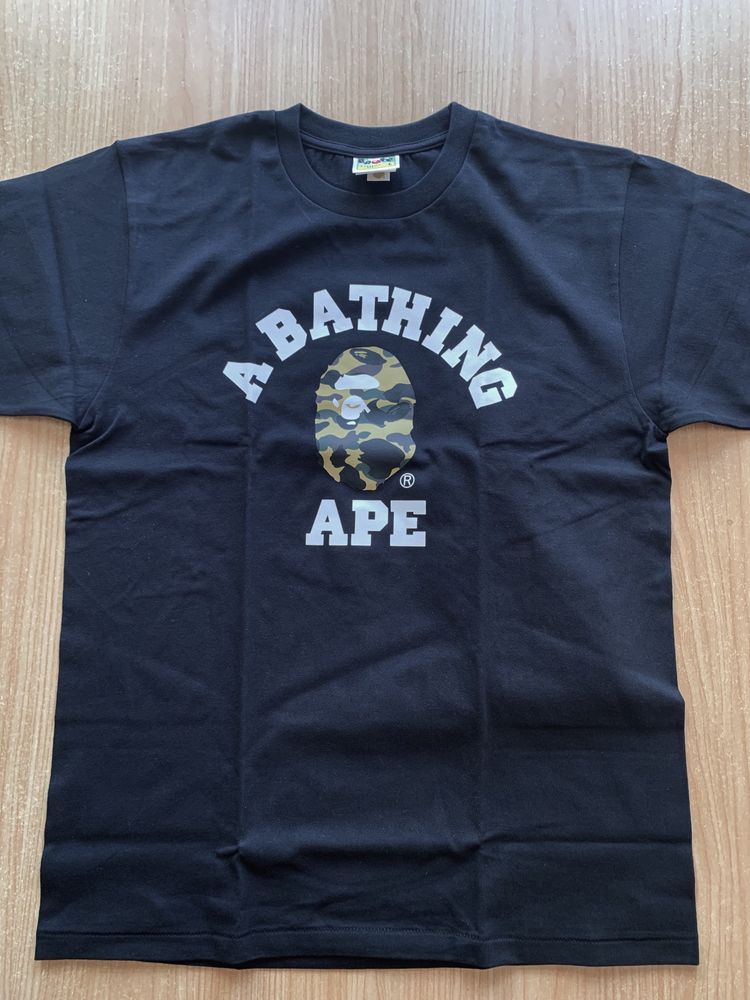 Футболка Bape A Bathing Ape Long Sleeve College T-shirt
