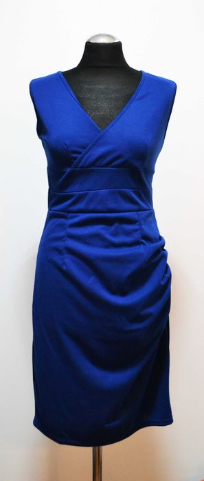 Elegancka chabrowa sukienka