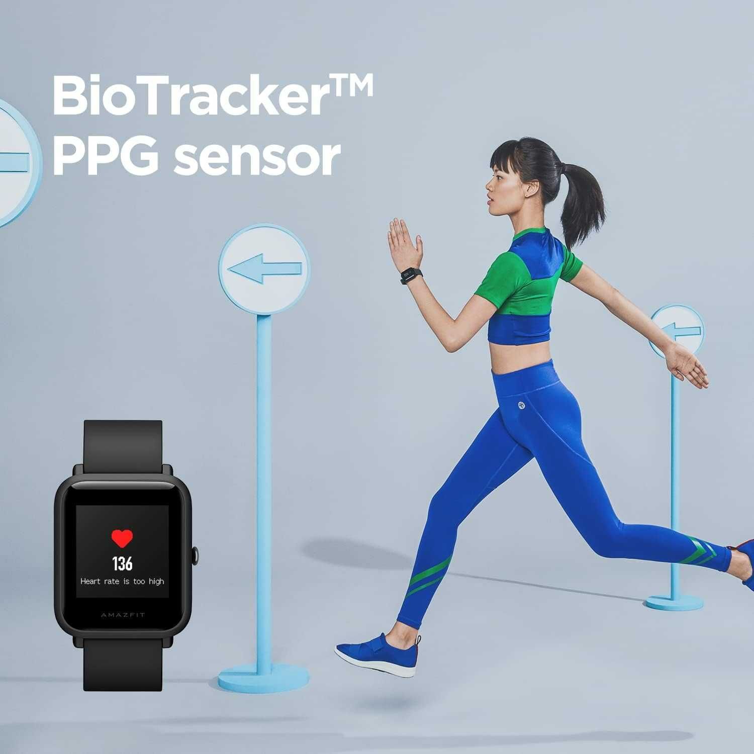 Smartwatch Amazfit BIP A 1608 - Tracker Fitnes GPS Uszkodzony