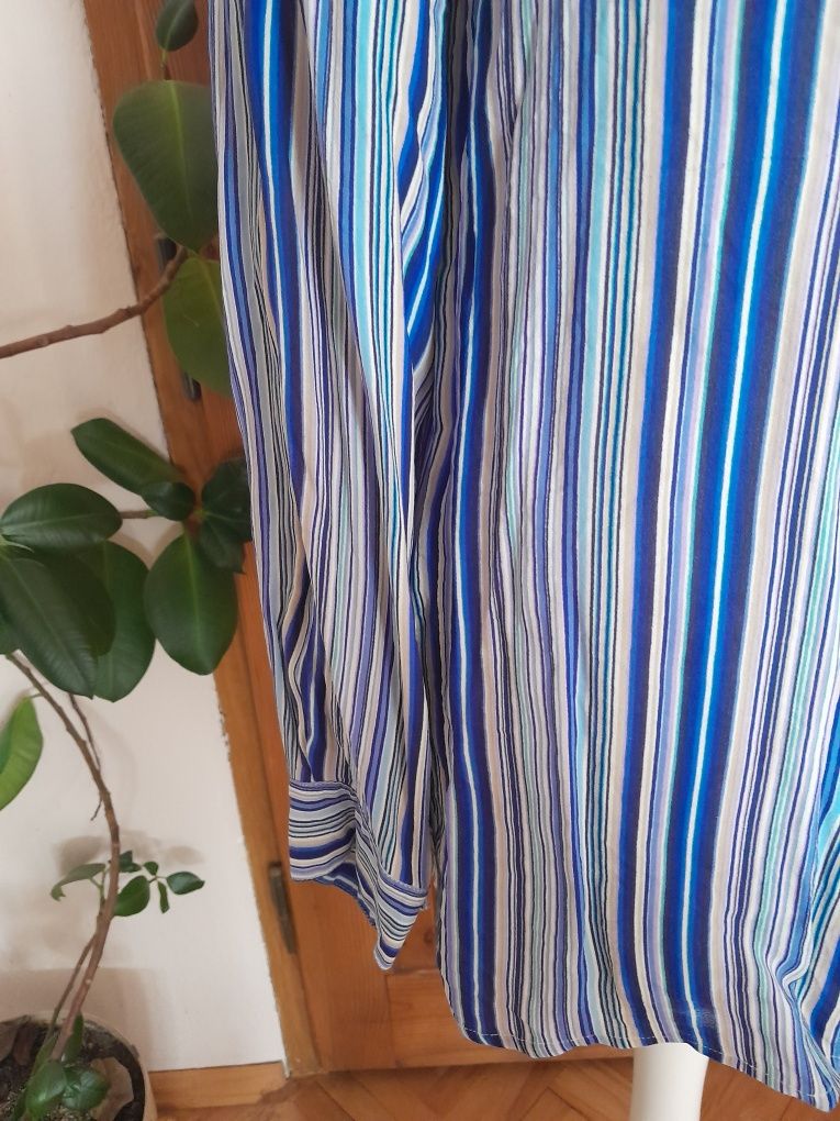 Koszula damska, zapinana, kołnierzyk, paski, elegancka, kobieca, biuro