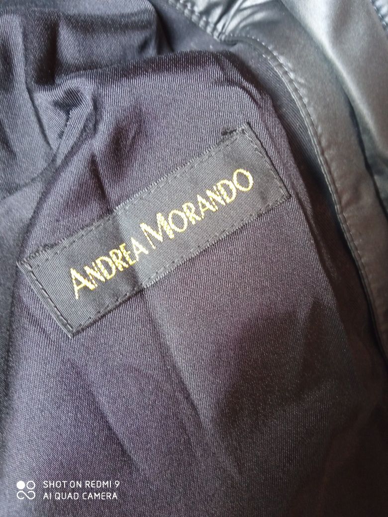 Andrea Morando włoski luksusowy żakiet kurtka XS 34