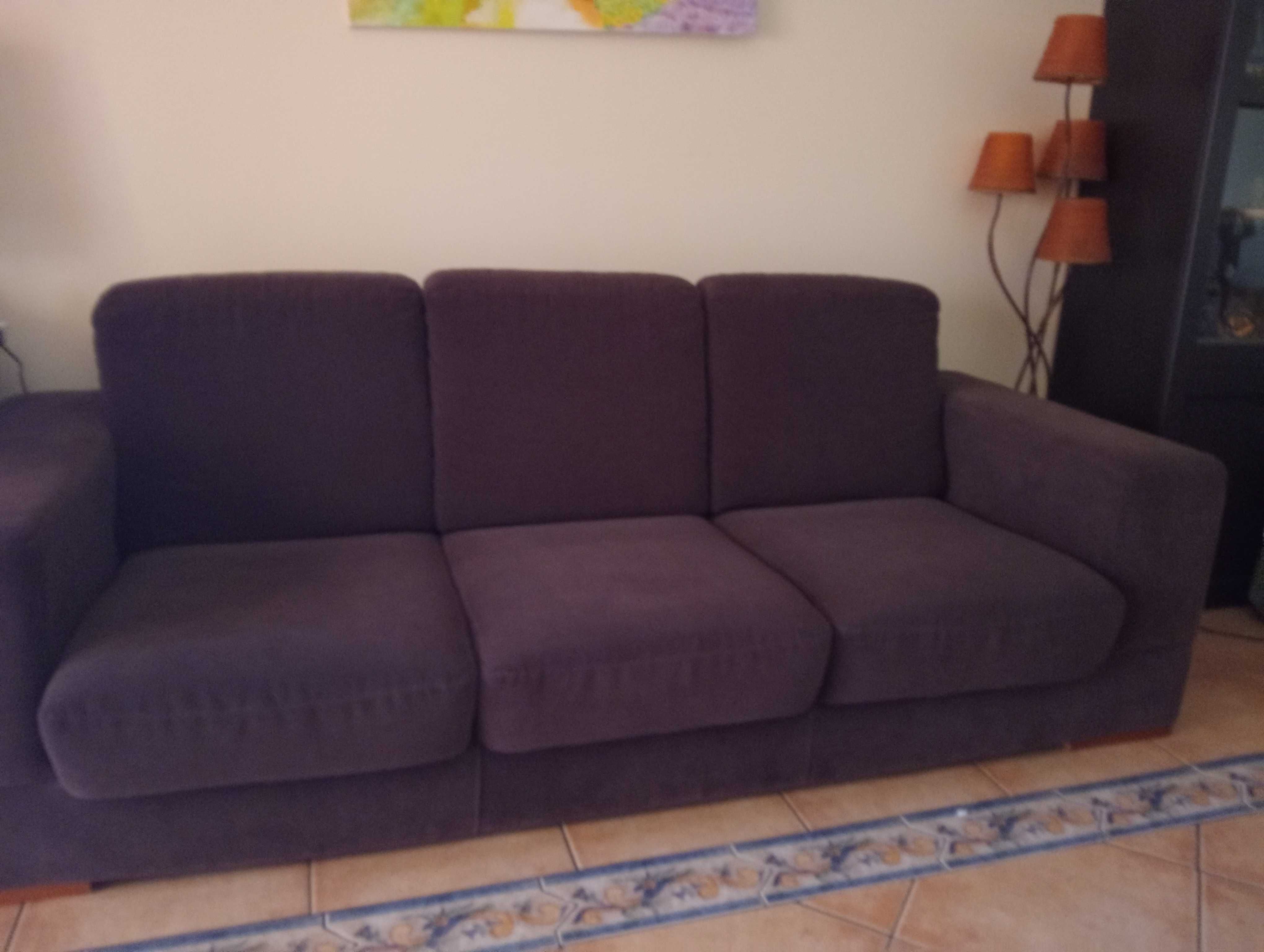 Sofá castanho barato