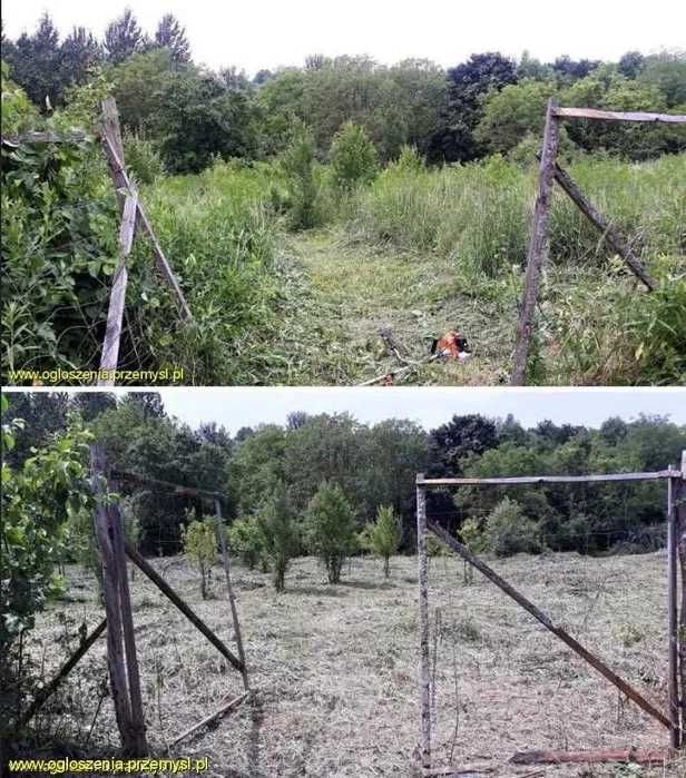 Koszenie trawy zarośli wycinka drzew,przycinka tuji, RĘBAK