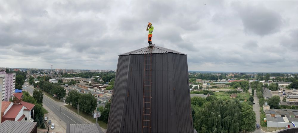 Висотні роботи. Промислові альпіністи. Верхолази.