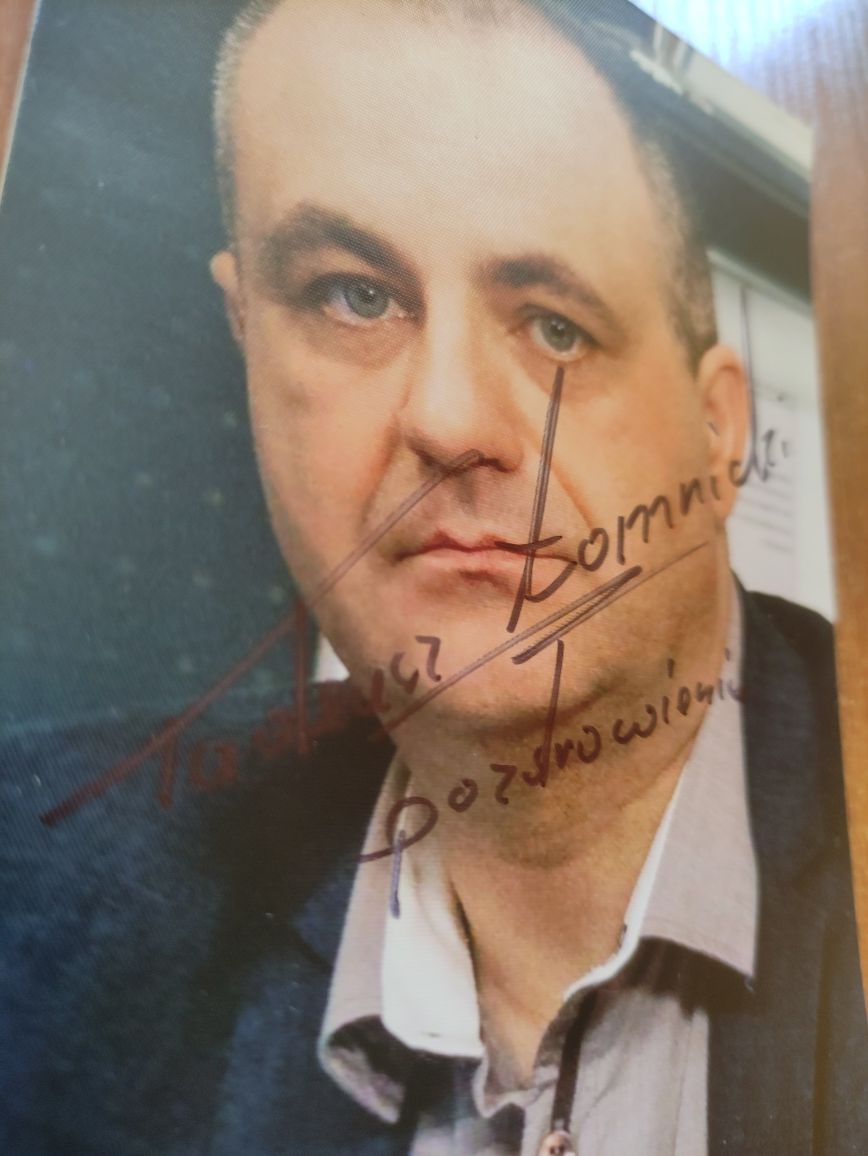 Autograf, podpis Tadeusz Piotr Łomnicki Kolekcja Aktor PL TV Telewizja