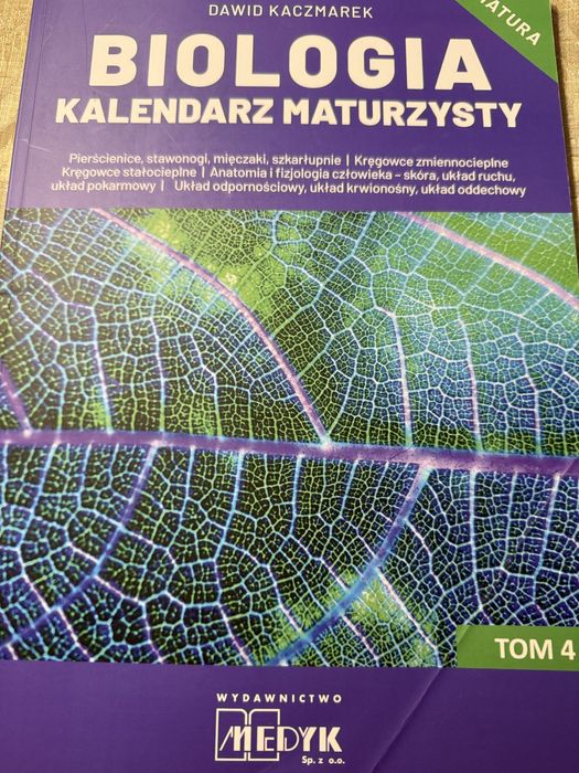 Biologia matura  kalendarz maturzysty cz. 1-4 Medyk