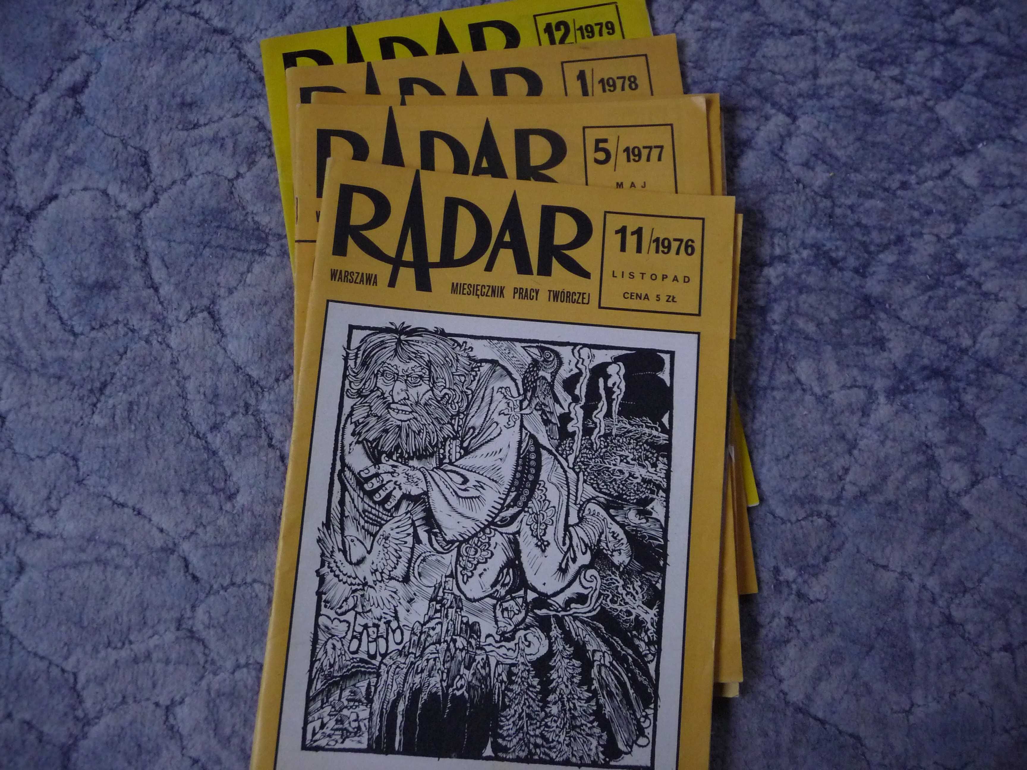 Czasopismo RADAR egzemplarze z lat 1976 - 1979