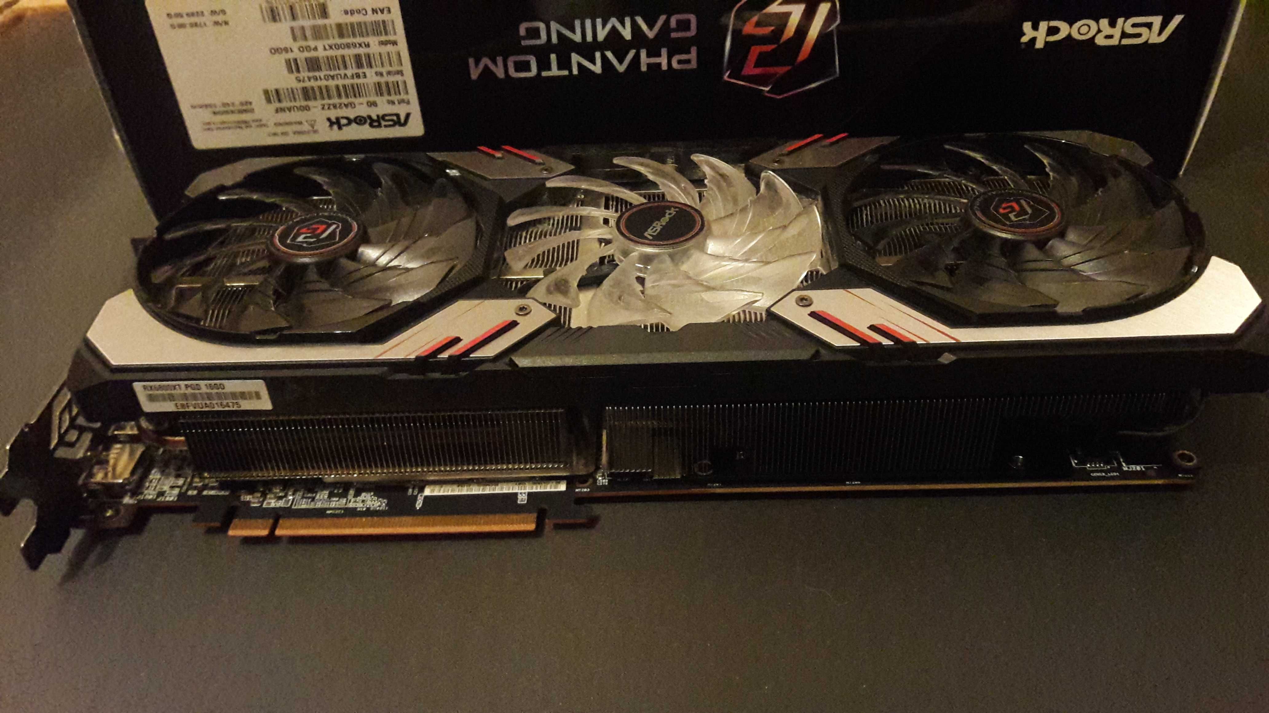 Продаю ASRock Radeon RX 6800 XT Phantom Gaming D 16G OC