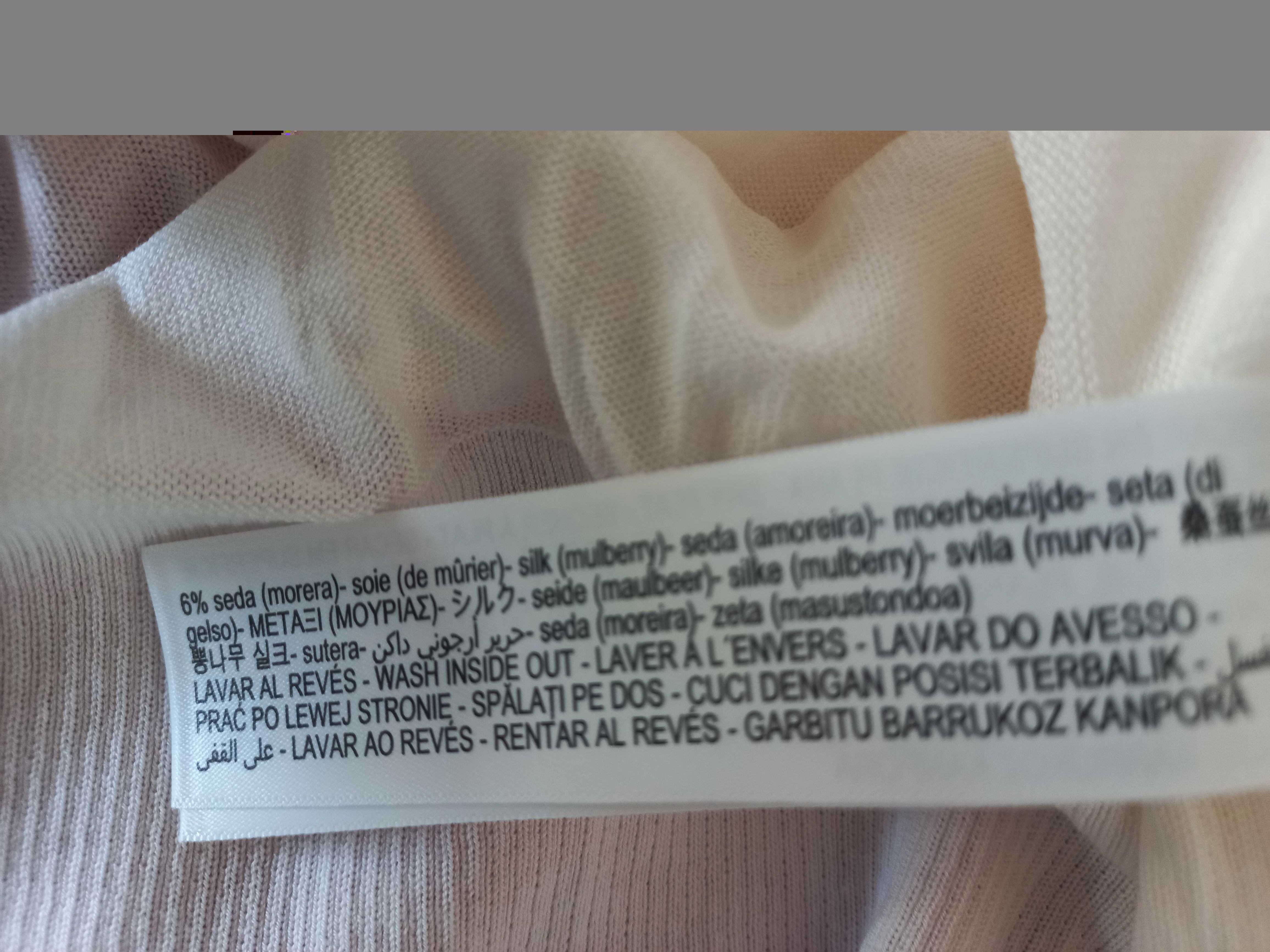 MASSIMO DUTTI sweterek z jedwabiem L/XL