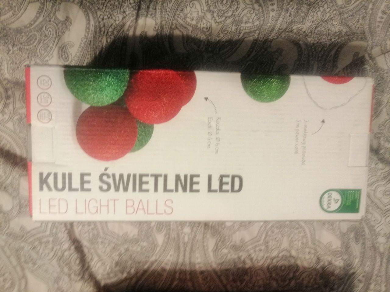 Kule świetlne LED 3 metry, czerwone i zielone