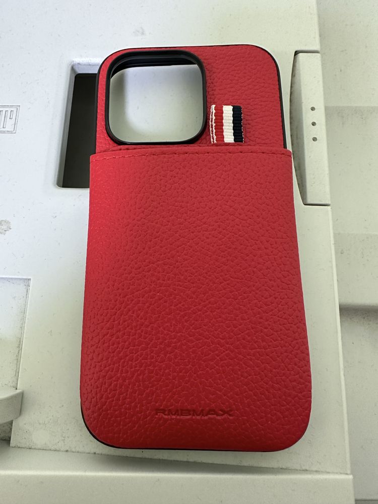 Чохол Leather Pocket iPhone 14 Pro Red