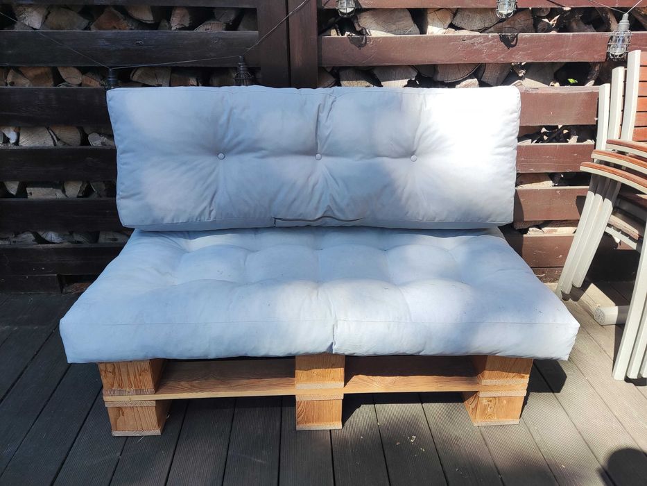 Ławka i poduchy piankowe  ogród - balkon -jak nowe