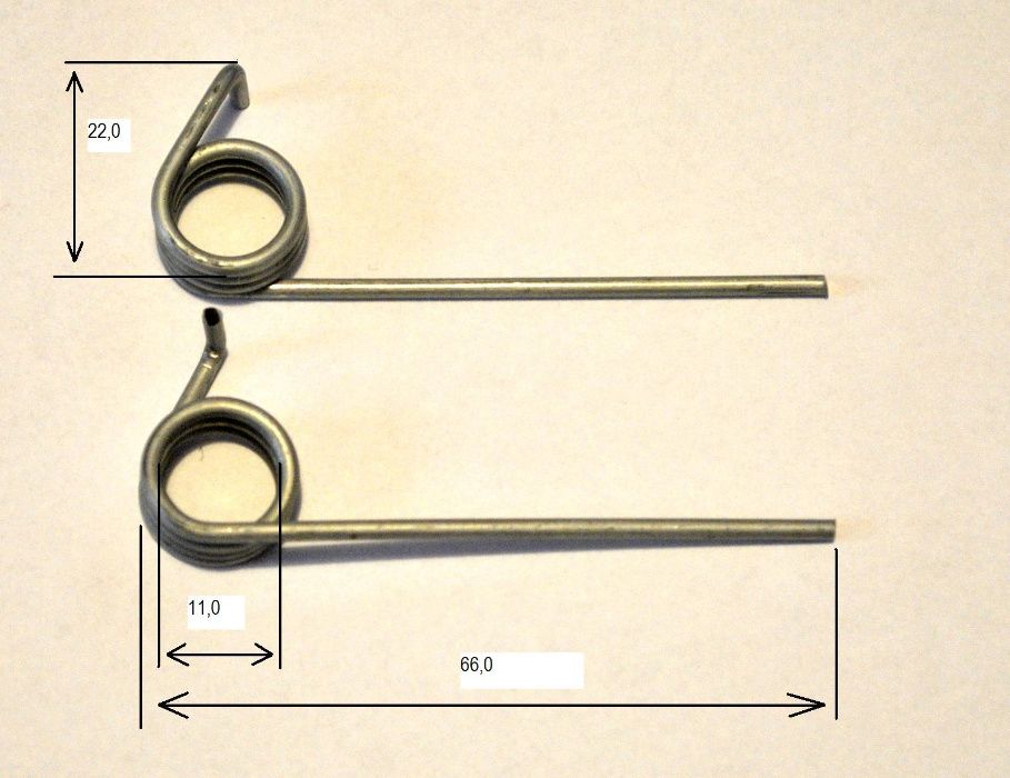Sprężyny do  areatora - wertykulatora