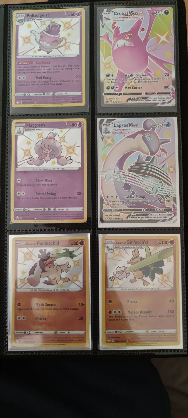 Oryginalne karty Pokemon Shining Fates (Shiny) Lapras, mincino