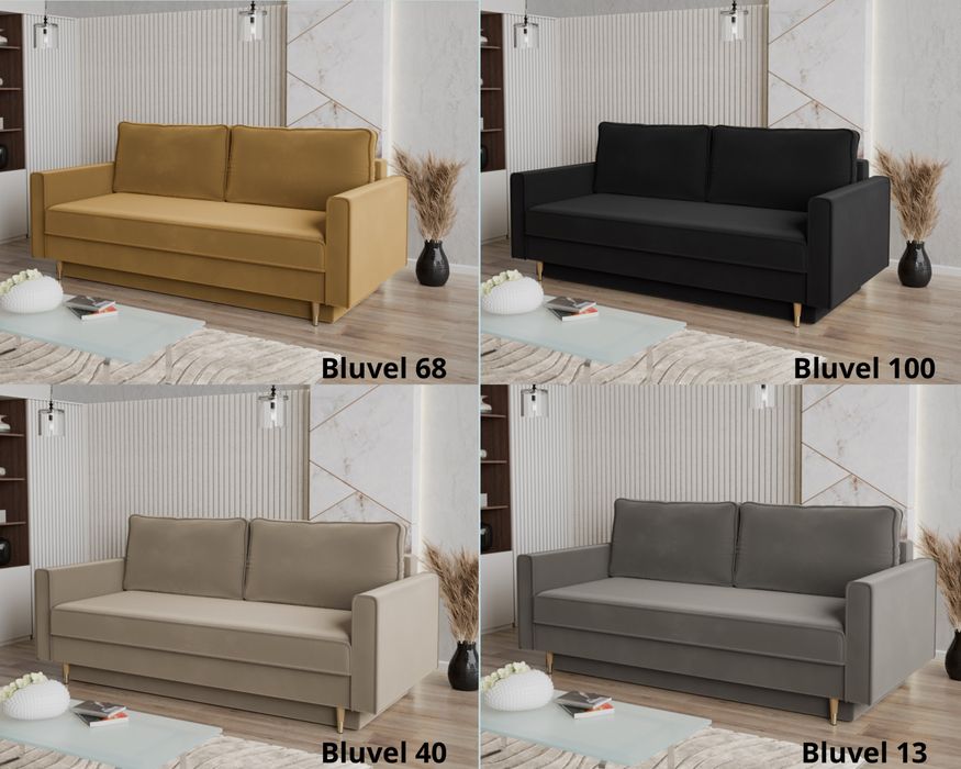 Kanapa Kopenhaga sztruks Dl sprężyna bonell funkcja spania