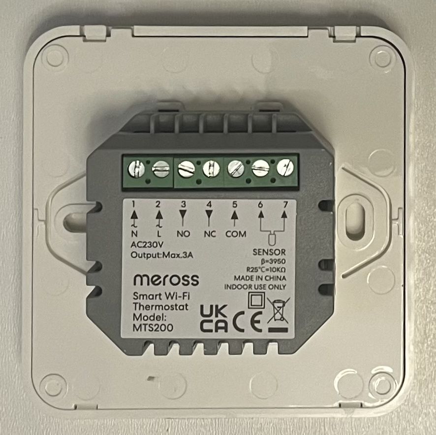 Meross Termostat do bojlera Wi-Fi HomeKit MTS200BHK