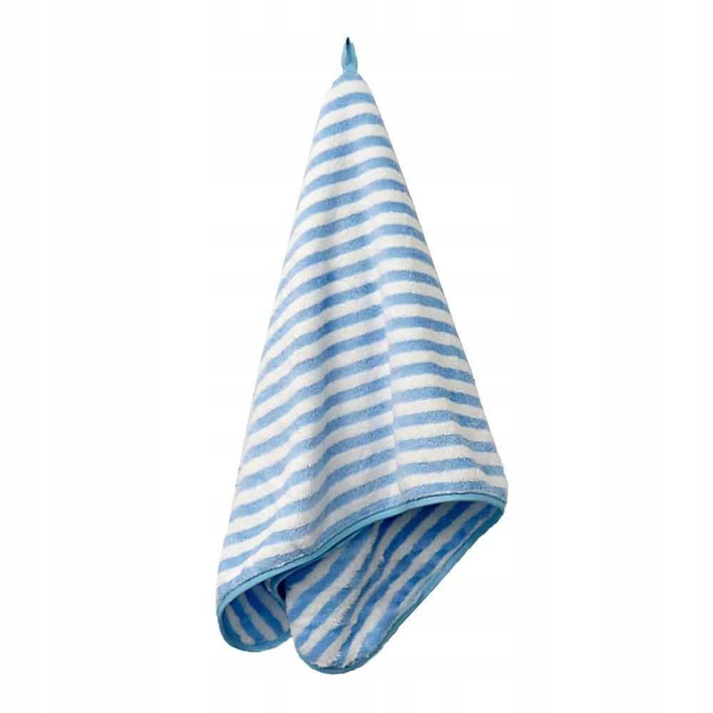 Ręcznik 35x75 niebieski biały pasy