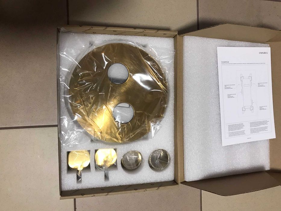 OMNIRES - Bateria prysznicowa z mieszaczem i deszczownicą - komplet