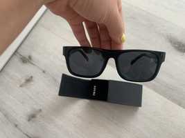 Śliczne okulary czarne Unisex Prada