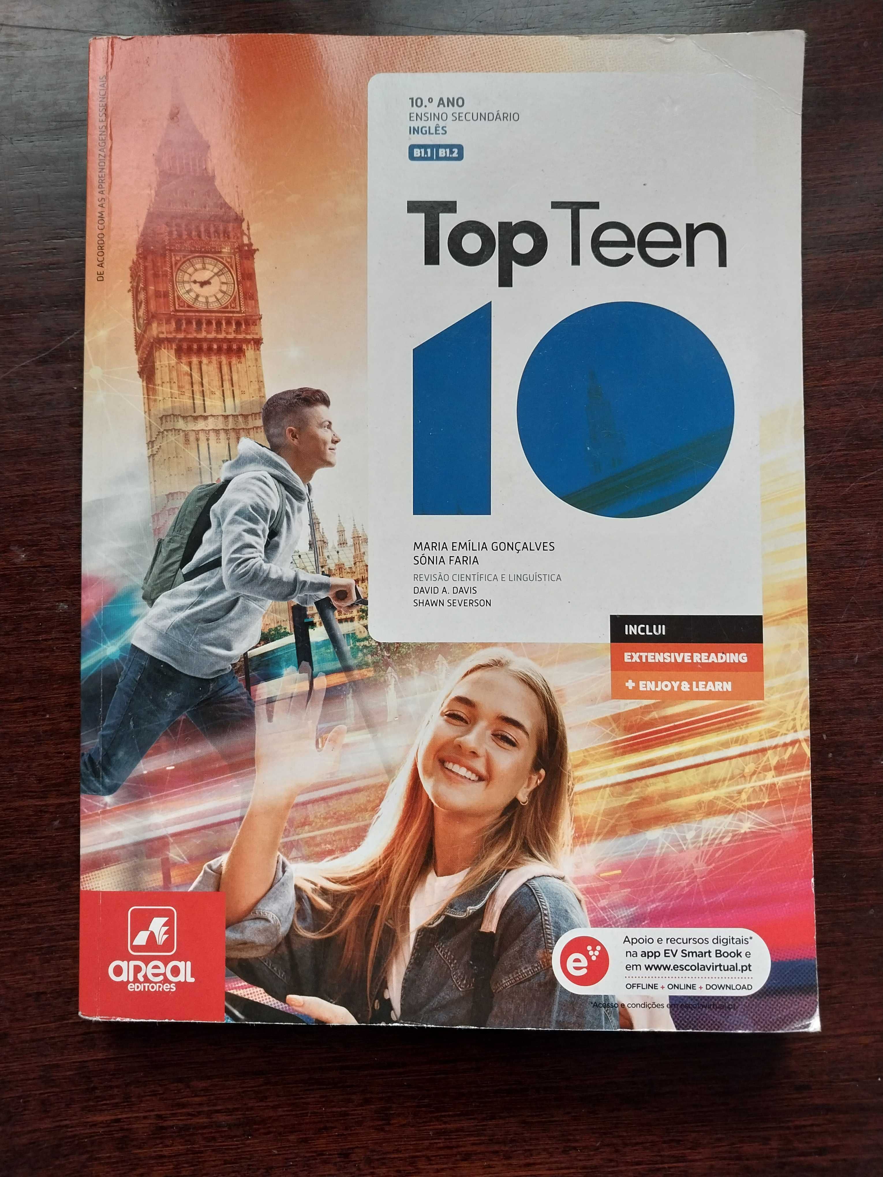 Manual e Caderno de Atividades Ingles Top Teen 10