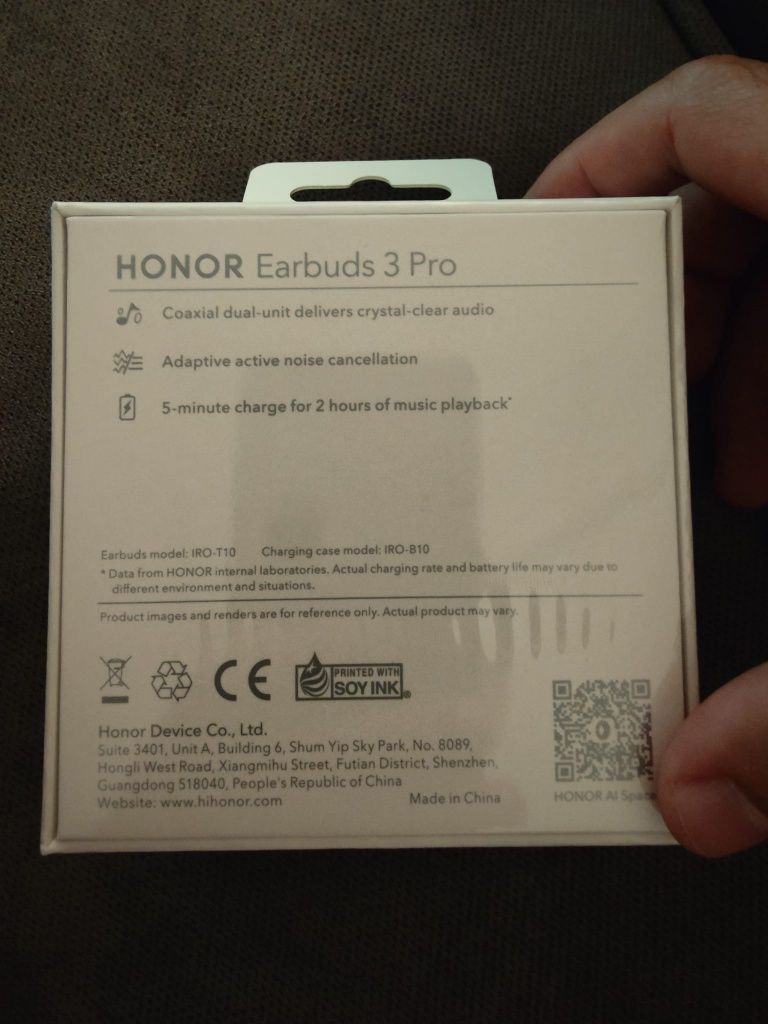 Honor Earbuds 3 pro (auriculares sem fio) selado