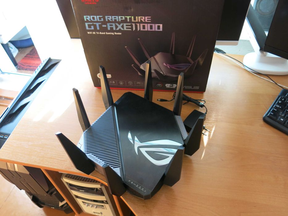 Роутер ігровий WiFi6 Asus GT-AXE11000 мінімальна затримка по WiFi