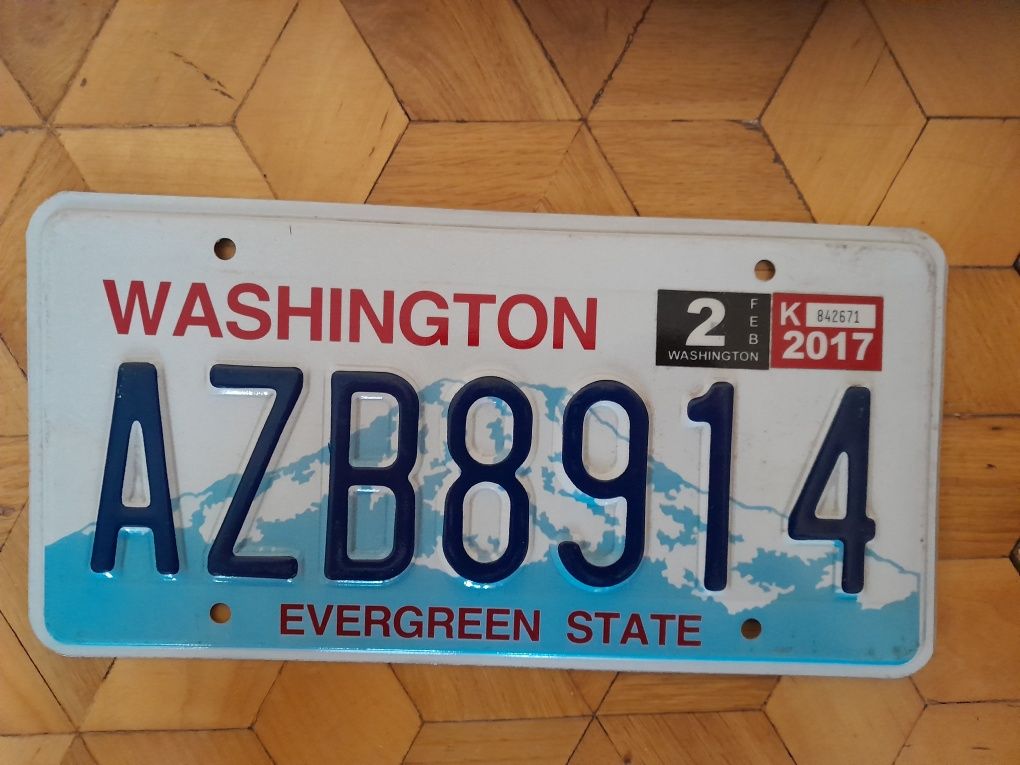 Washington tablica rejestracyjna Usa oryginal