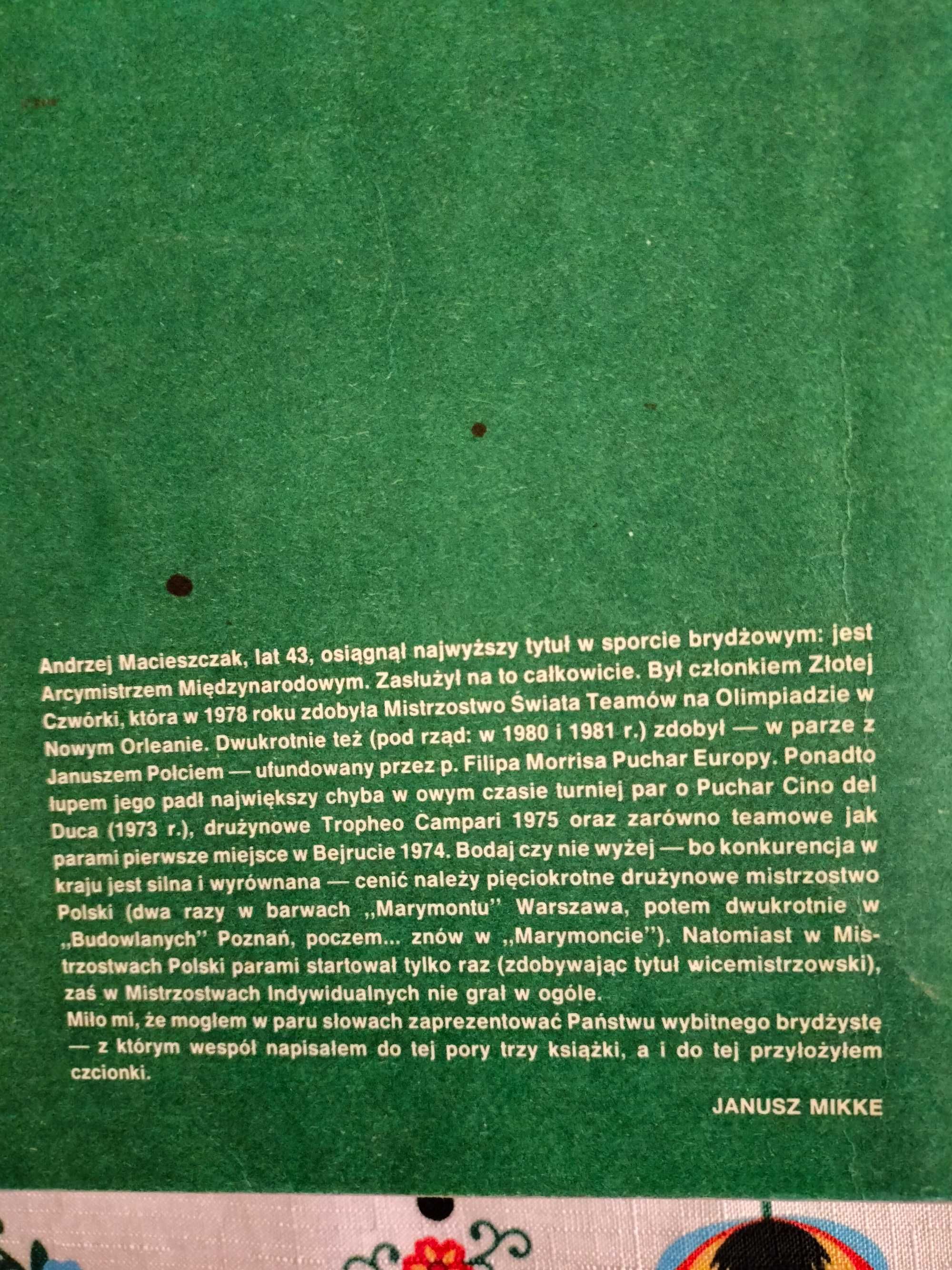 Brydż sportowy -Andrzej Macieszczak