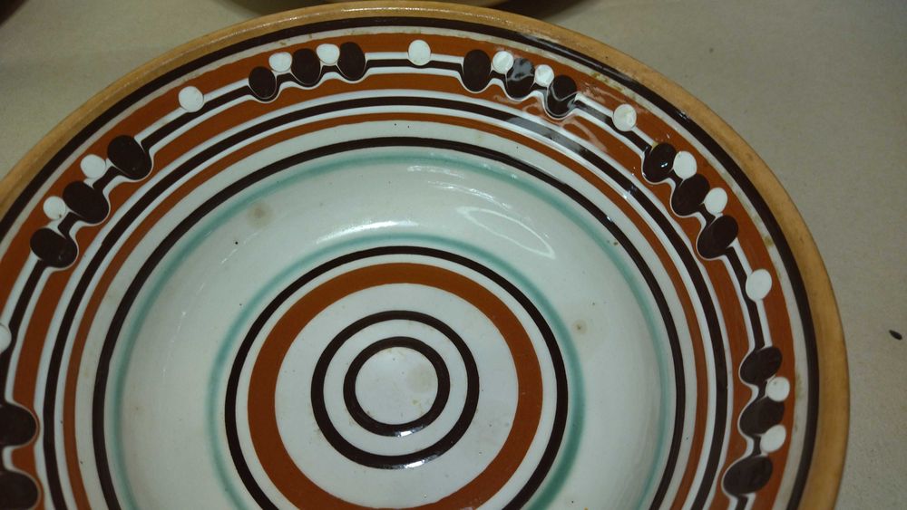 Набор керамических тарелок Васильковка,Миски васильковка,керамика ссср