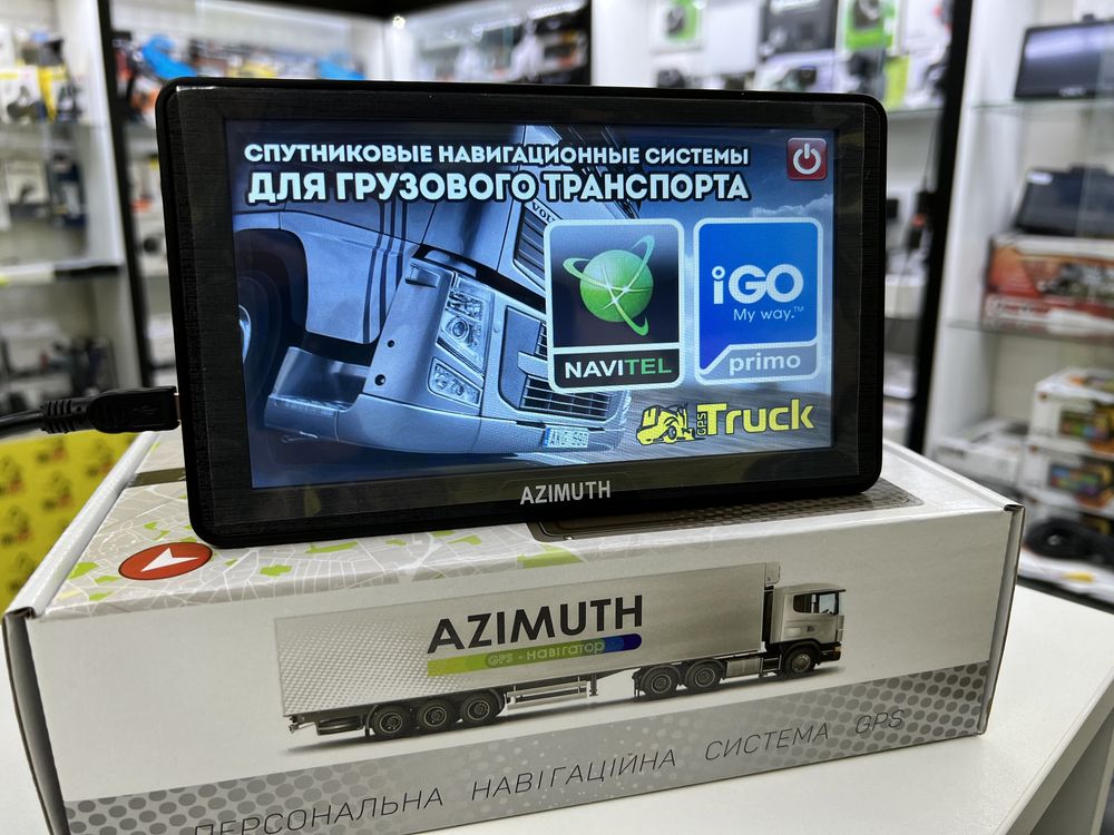 Azimuth Gps навигатор 702 pro 512 mb IGO primo EUROPE  Q04