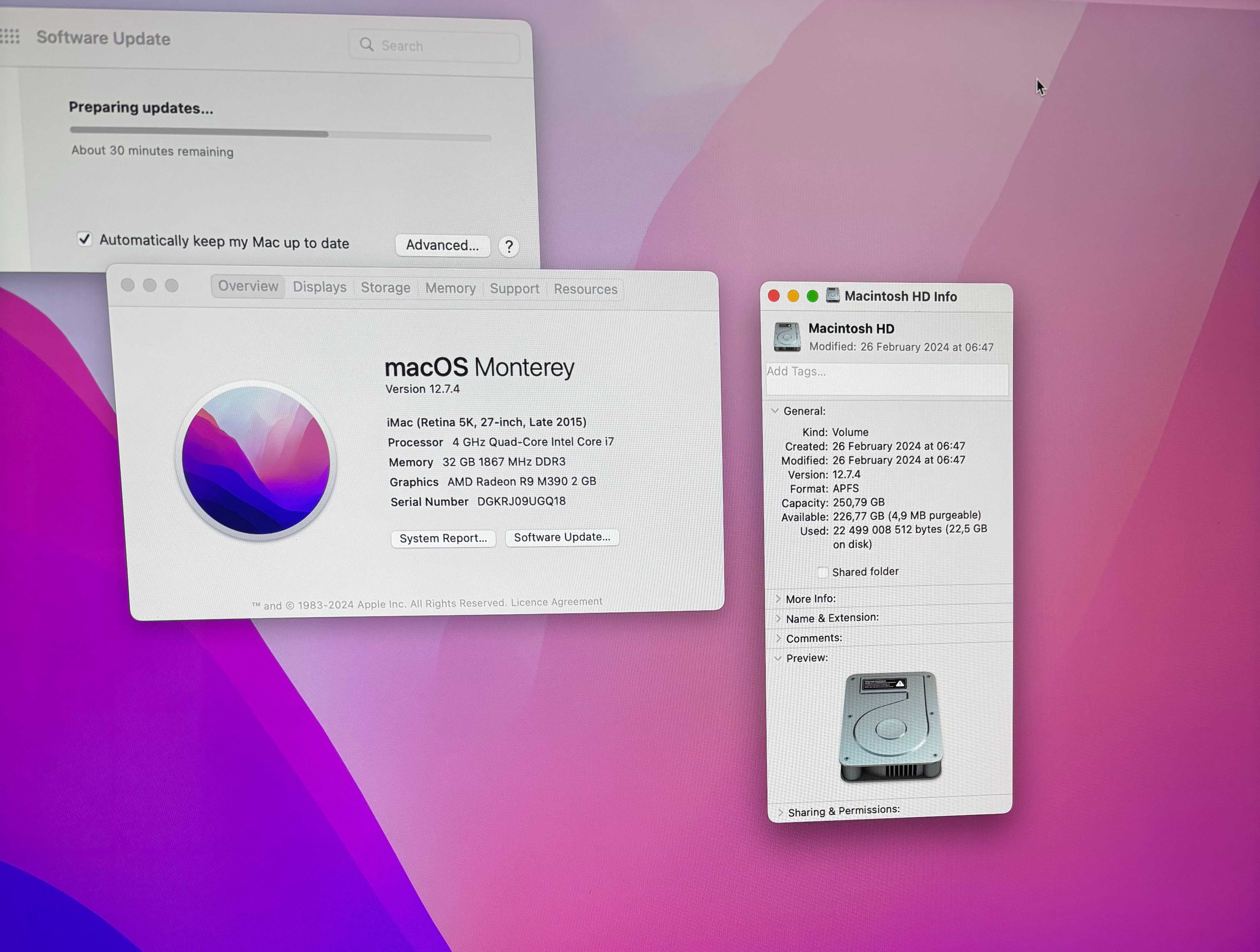 Apple iMac 27" 4 GHz i7 5K 2015