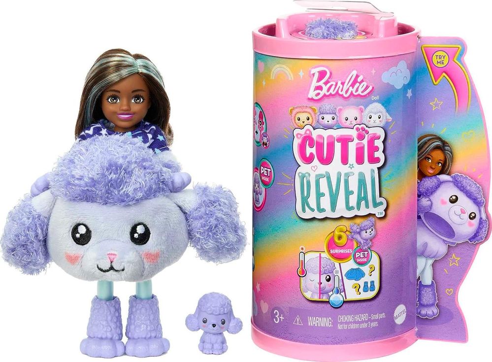 Barbie cutie reveal Барбі челсі левеня Лев овечка ягня пудель собачка
