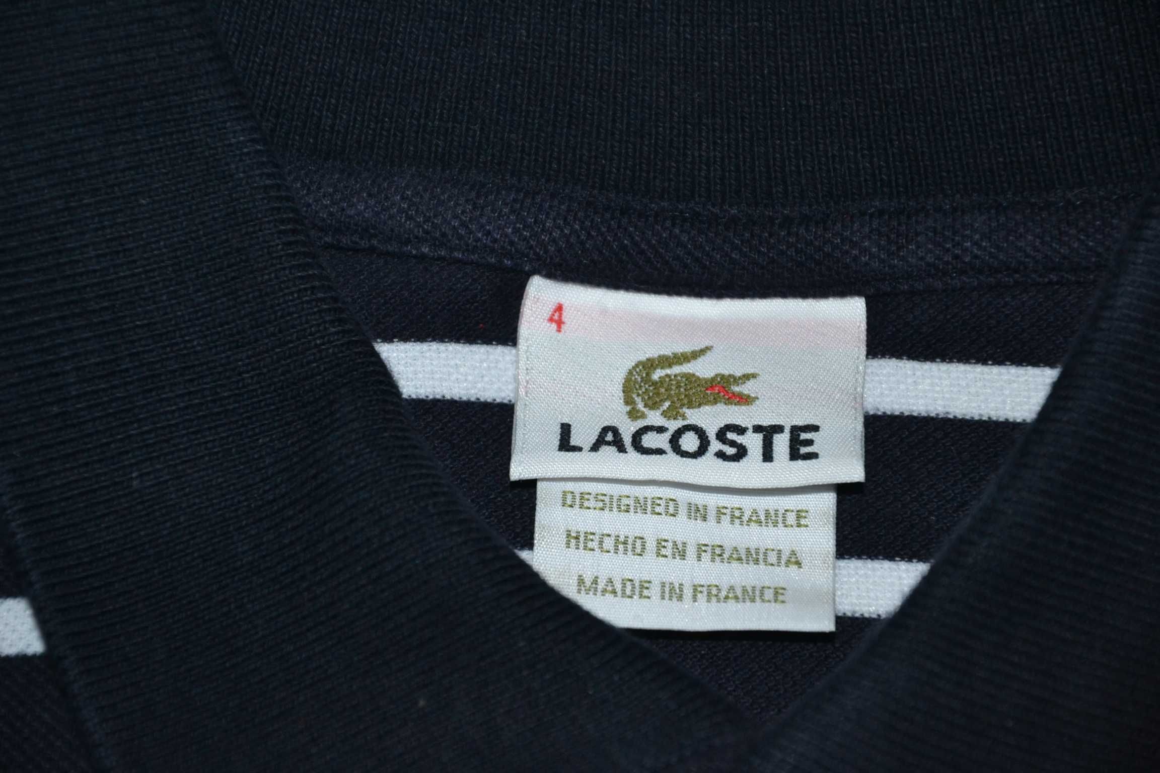 LACOSTE Koszulka Polo Męska Roz 4 Eur M Bawełna 100% Super Stan