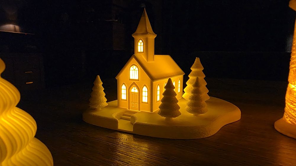 Dekoracja lampiony kościół