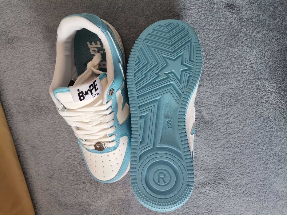 Bape sta low blue and white
