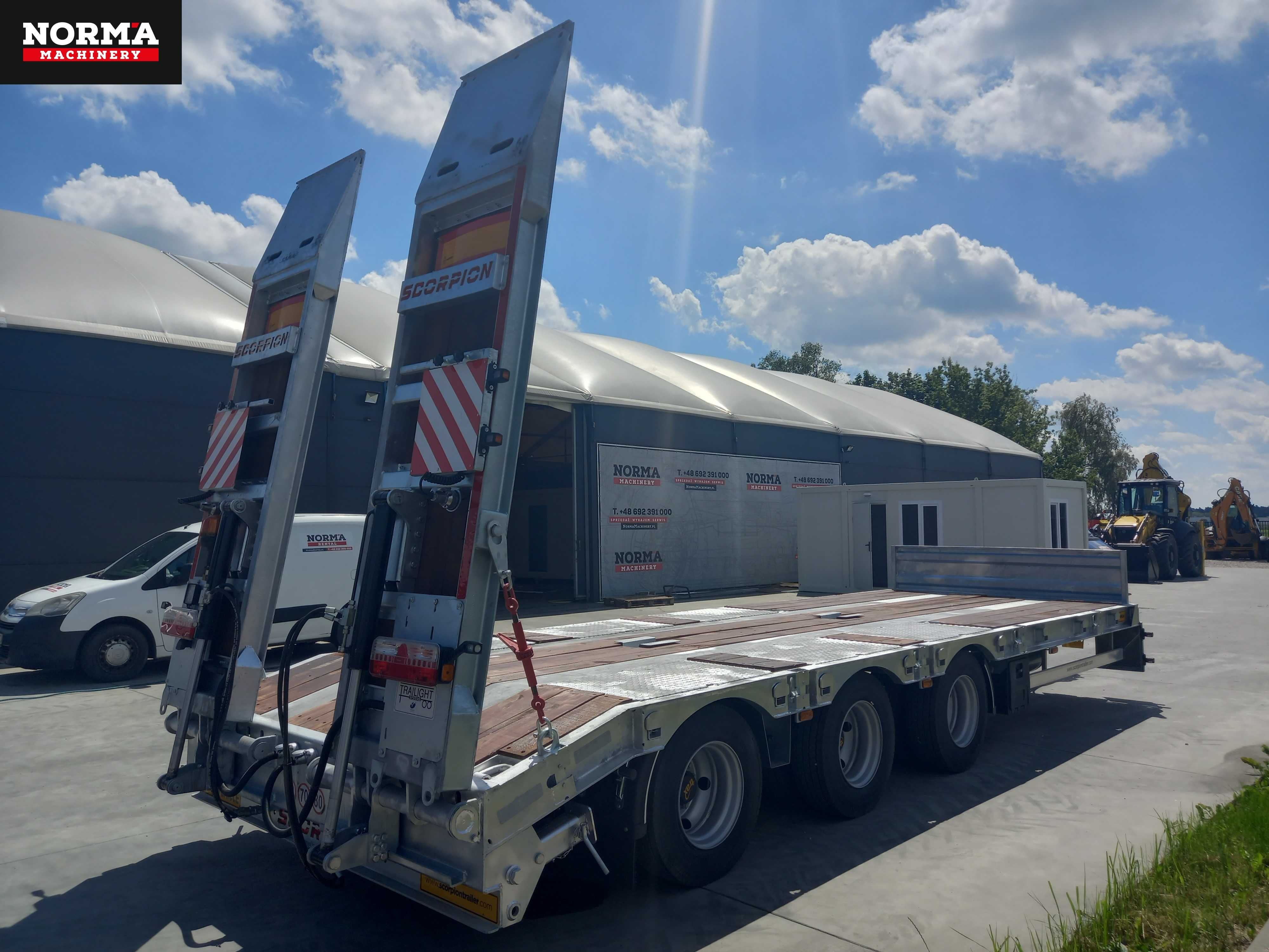Przyczepa SCORPION, 3 os. Tridem. 2024r, reg. zaczep !! Laweta, uciąg