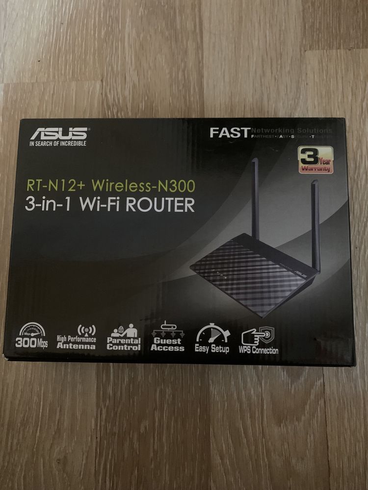 Роутер Asus RT-N12+ Wireless-N300