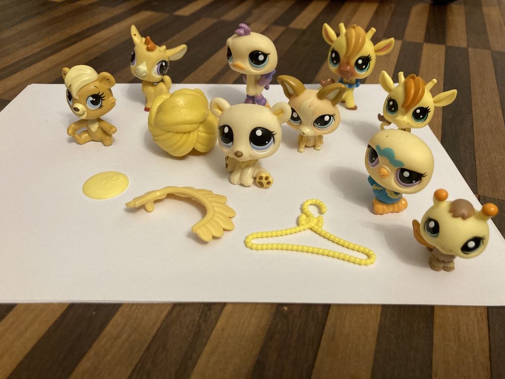 Littlest Pet Shop - żółty zestaw.