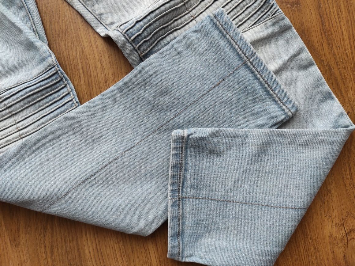 PROMOD - spodnie jeansowe, jeansy, rurki- L/ 40