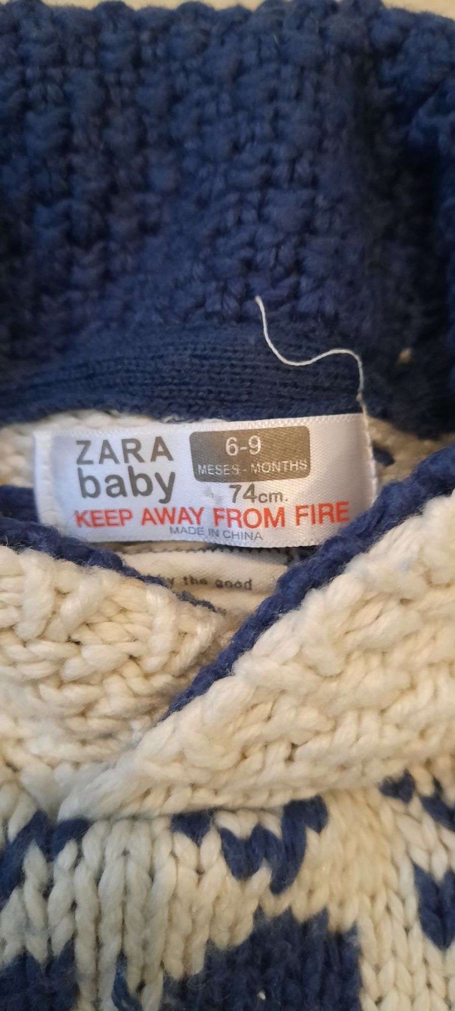 Gruby sweter 74 Zara