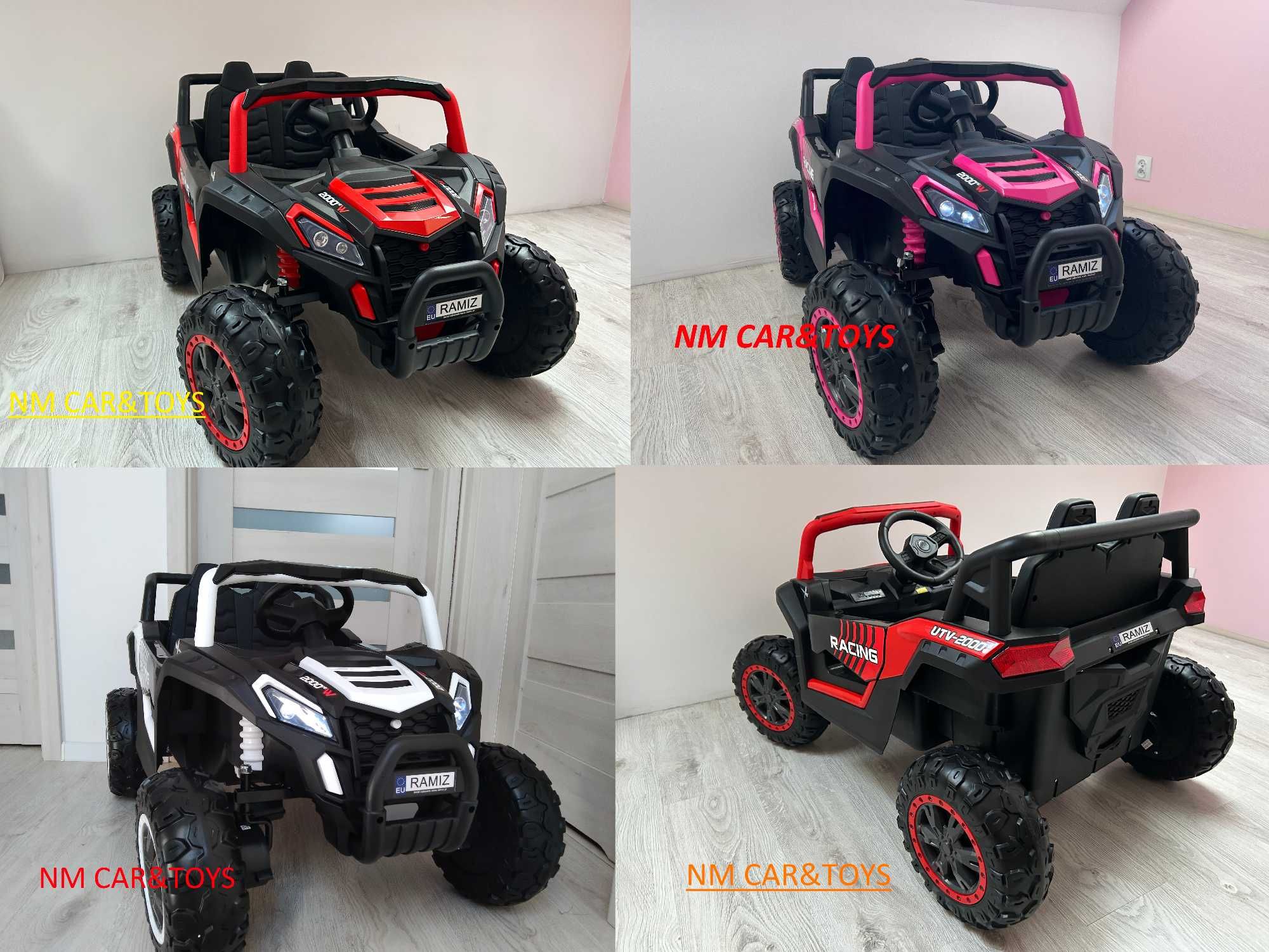 Buggy Auto na akumulator Pojazd 4x4 Buggy UTV 2000M Racing samochód