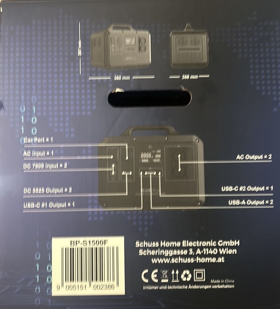 Зарядна станція BLUEPALM BP-S1500F (BP-S1500F) 1568Wh LifePO4