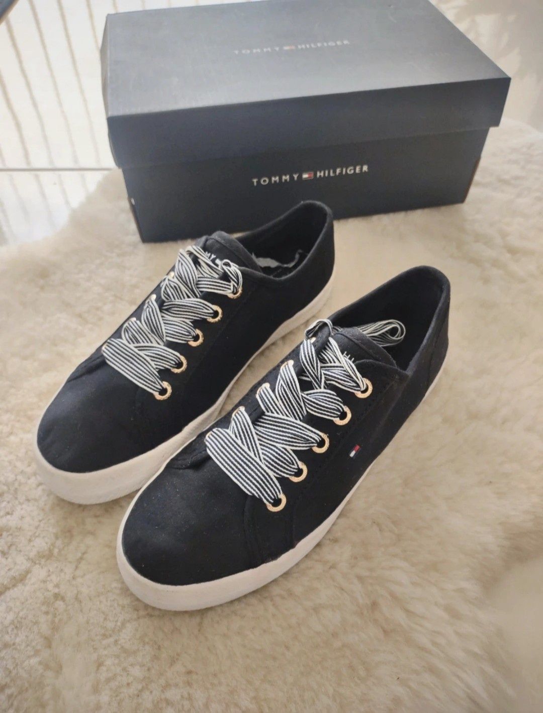 Sneakersy buty Tommy Hilfigher 36 granatowe