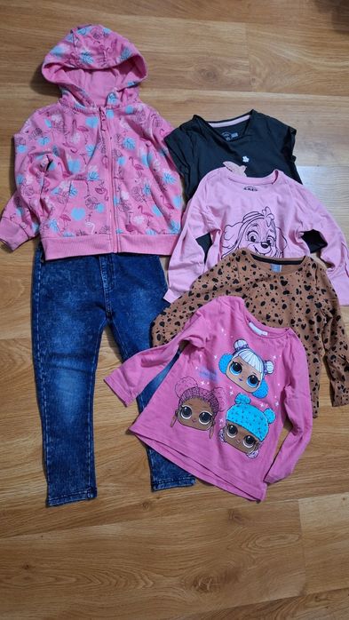 Zestaw ubrań dla dziewczynki rozm 104 Lol,psi patrol